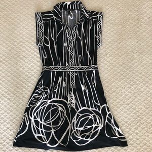 BCBG Maxazria black & white dress